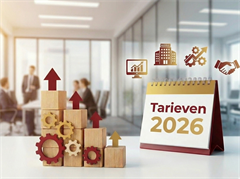 De tarieven voor ondernemers en bedrijven 2026